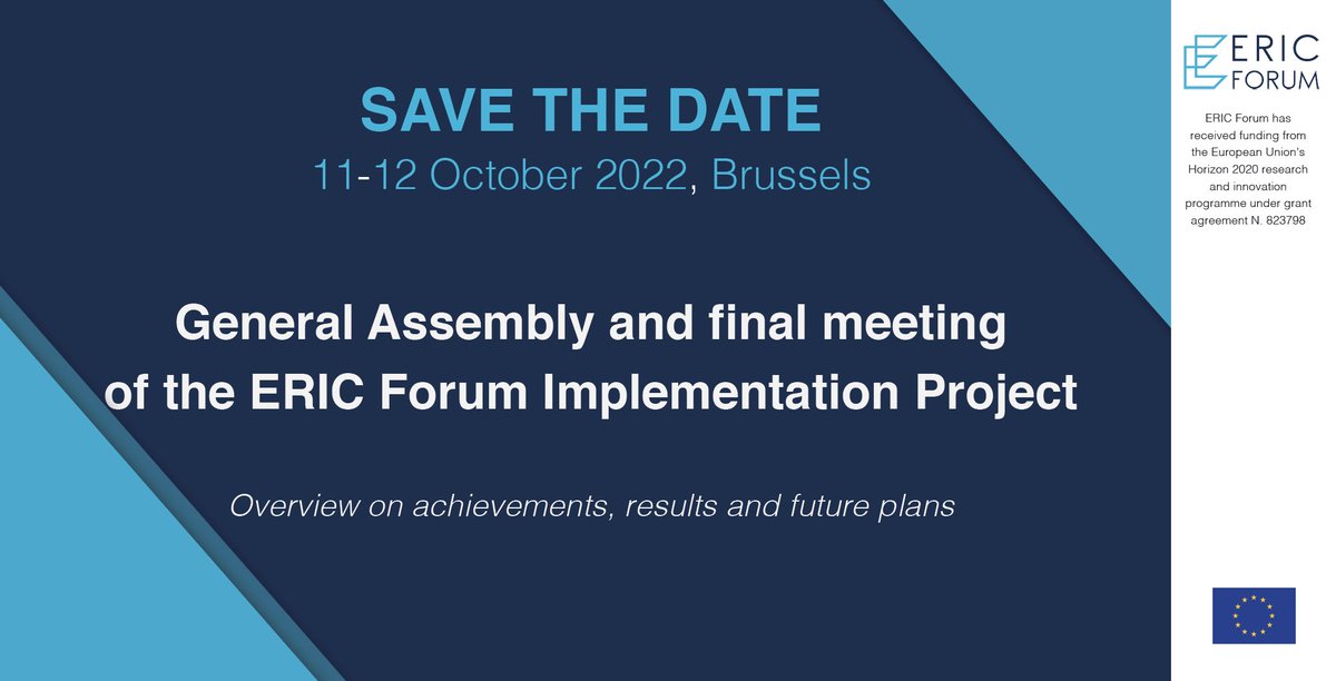 Save the Date: 11-12 October 2022, Brussels. General Assembly and final meeting of the EIC Forum Implementation ProjectOverview on achievements, results and future plans. 