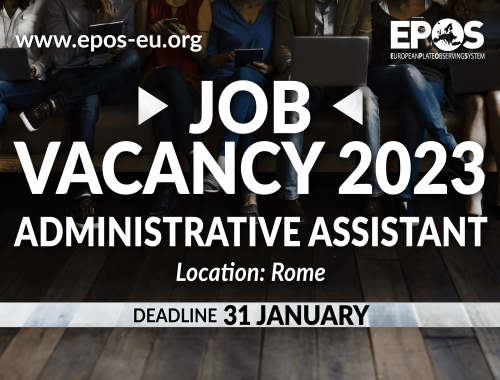  Job Opportunity at EPOS: we are looking for an Administrative Assistant!