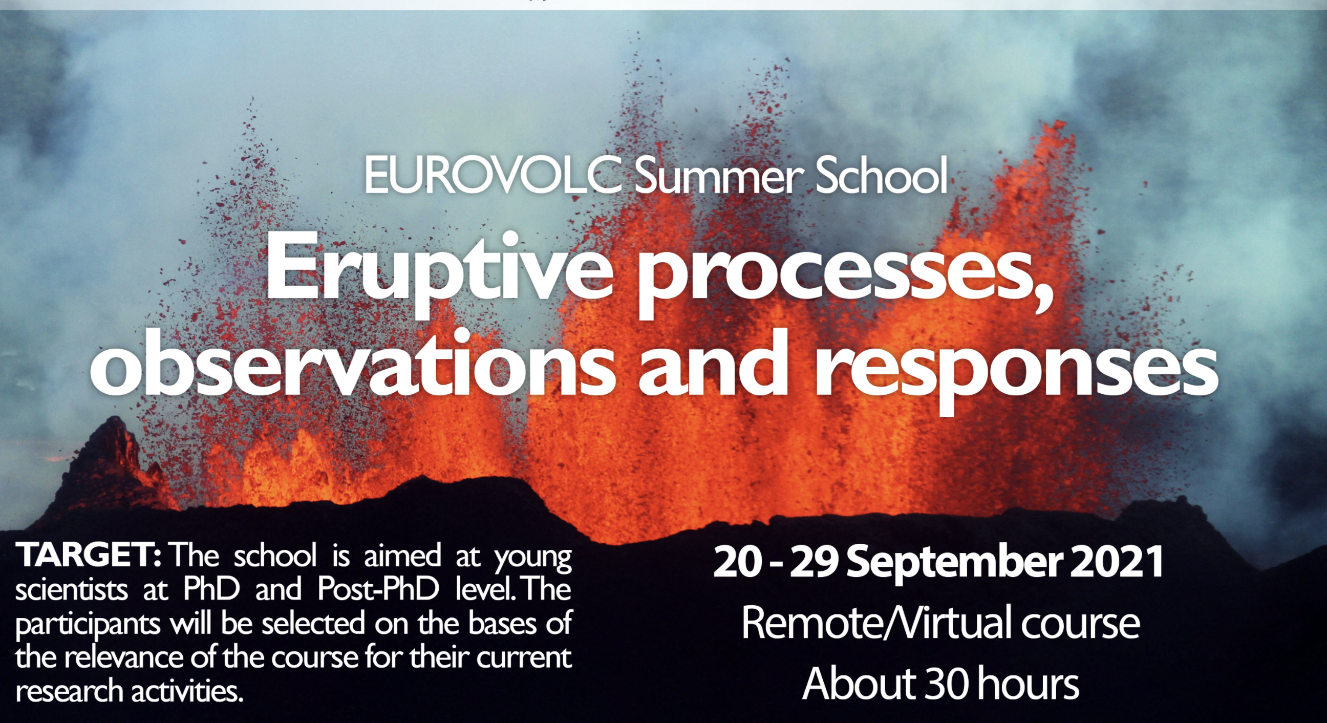 Banner EUROVOLC Summer School 2021