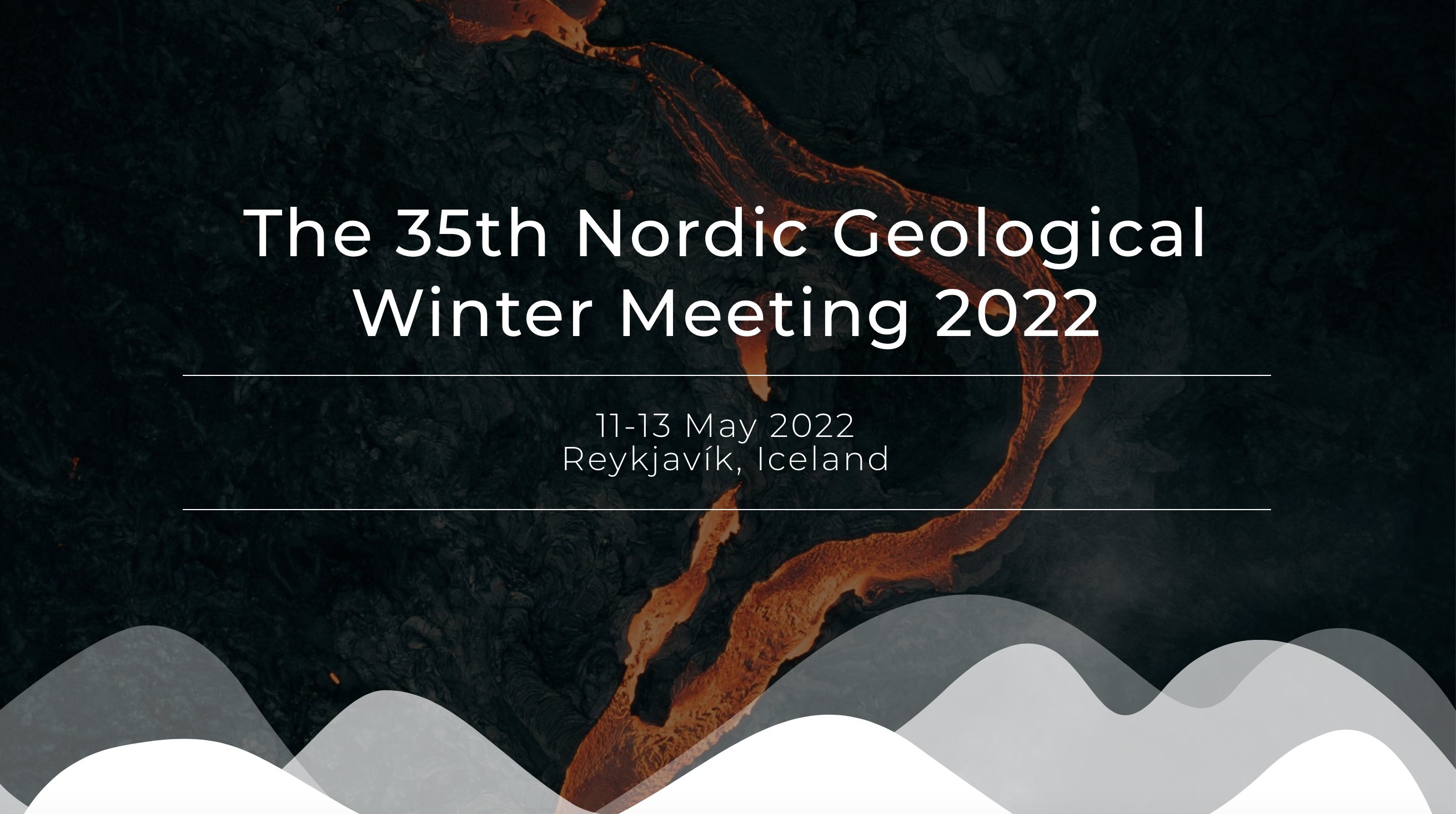 35th nordic geological winter meeting 2022