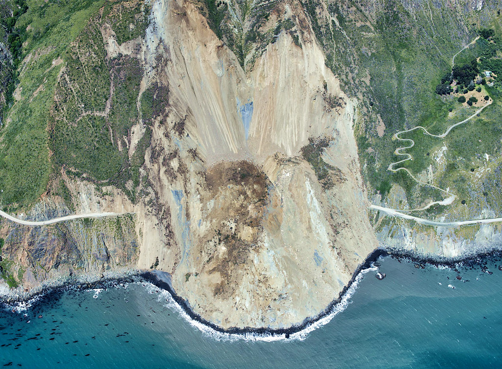 landslide seen from above
