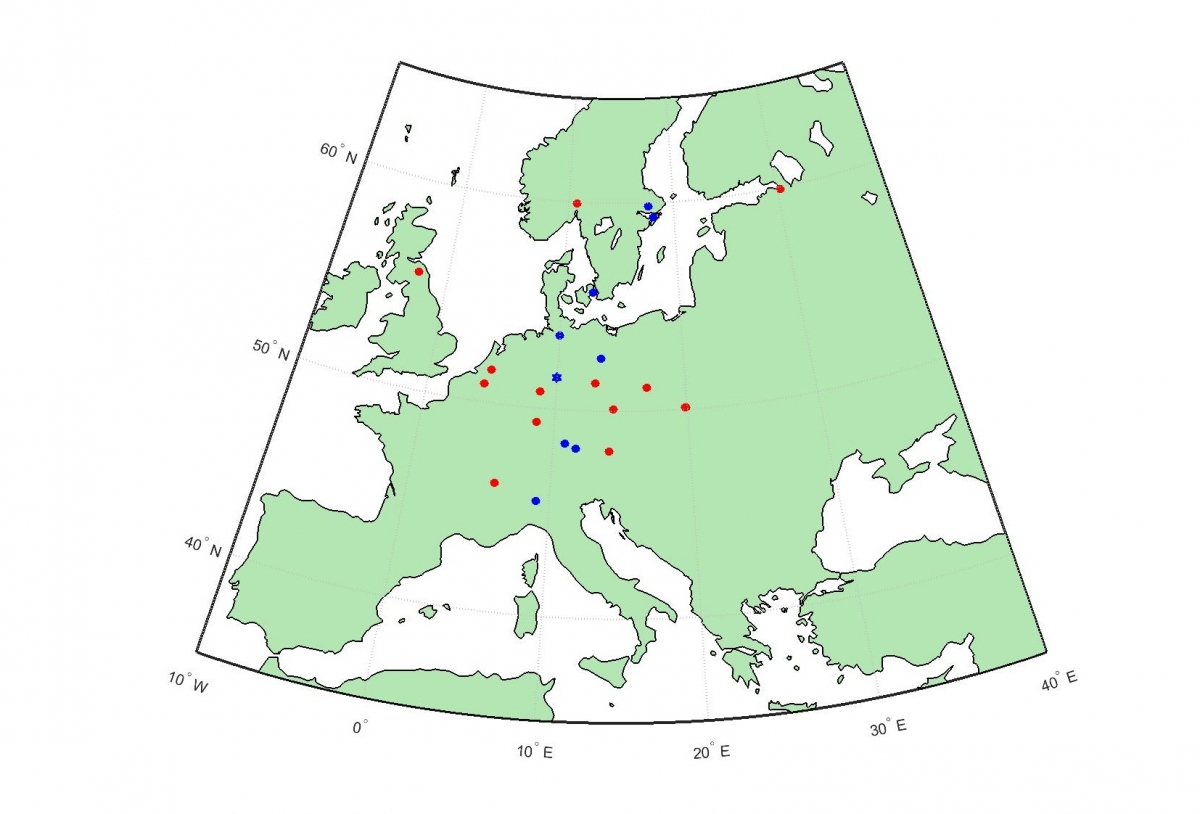 ""The network of geomagnetic observatories operated in the frame of the Göttingen Magnetic Union.