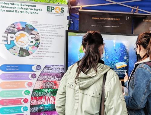 public visits booth from EPOS in Romania