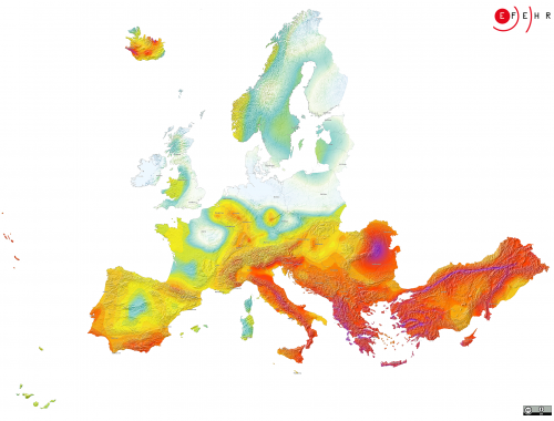 Hazard Risk Map of Europe