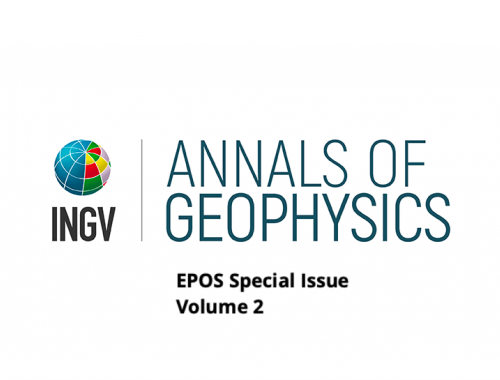 text that reads "Annals of Geophysics" - EPOS Special Issue Volume 2