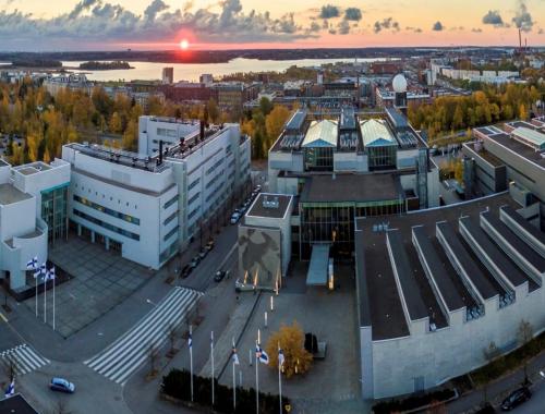 kumpula campus in Helsinki, Finland: buildings