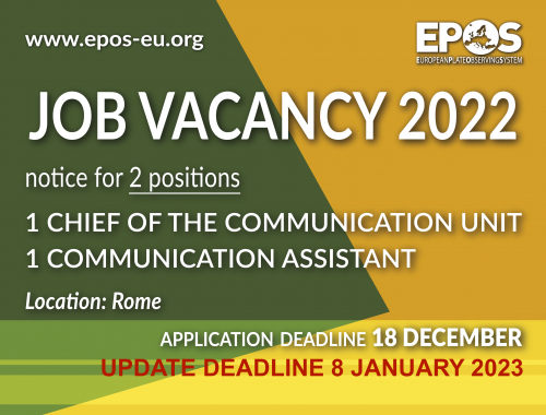 Job Vacancy 2022 - Communication Location Rome Application Deadline: 8 January 2023